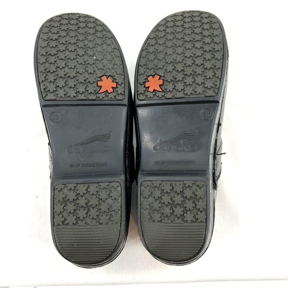 Dansko XP Black Leather Clogs Womens 39 US 8.5 9 - Picture 10 of 10